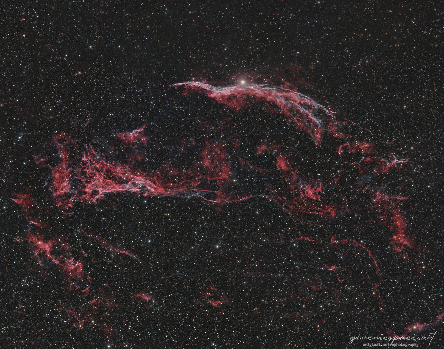 14x11" Western Veil Nebula Framed Print