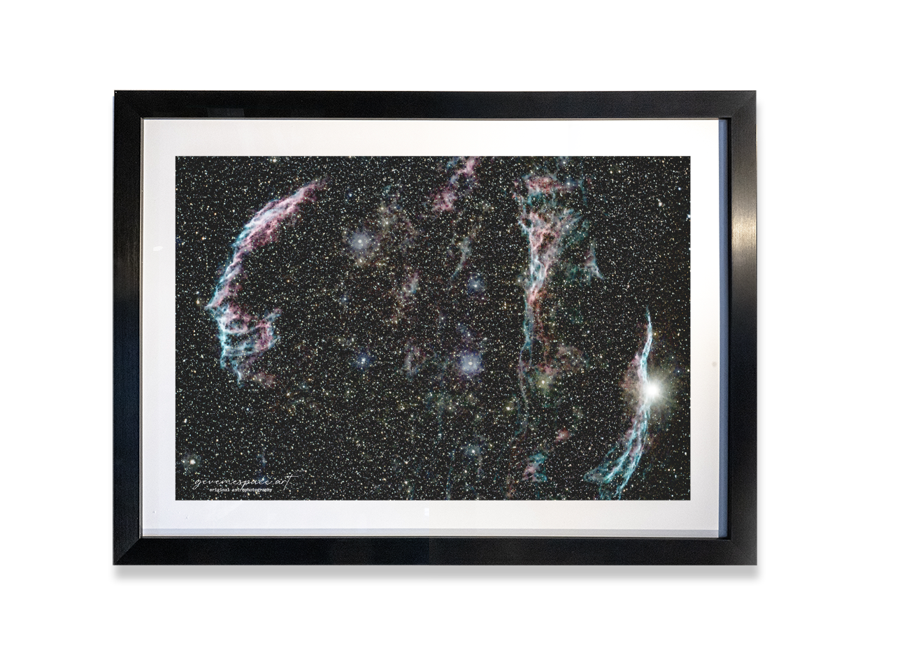 28x20" Veil Nebula Framed Print