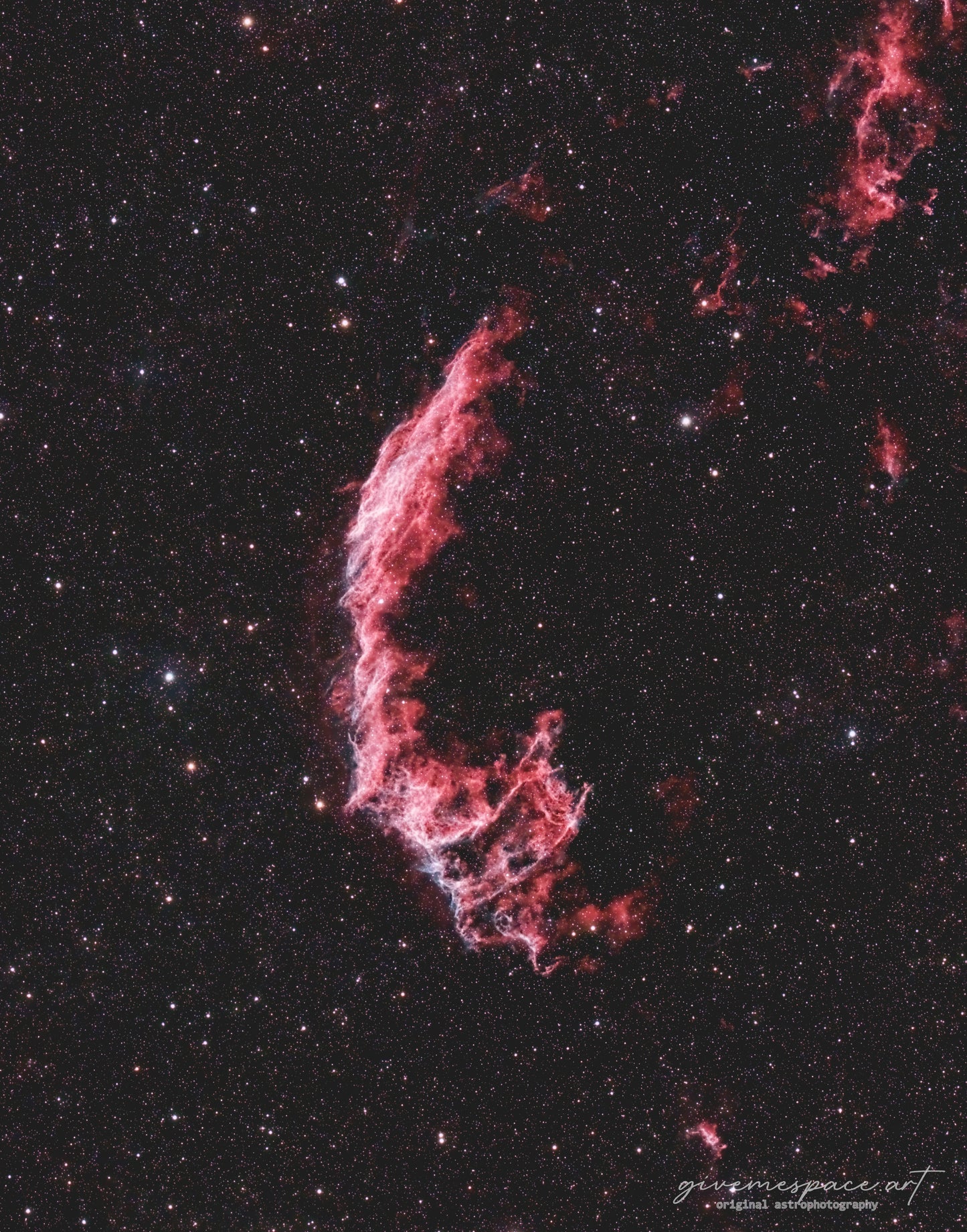 Eastern Veil Nebula Metal Plaque