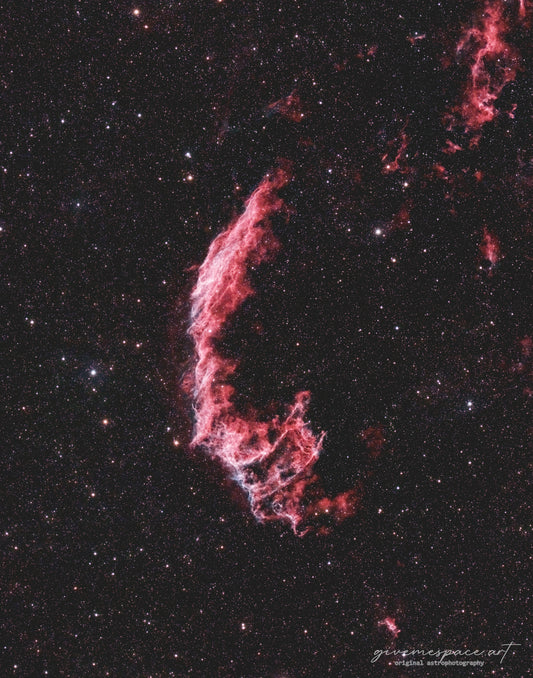 Eastern Veil Nebula Metal Plaque